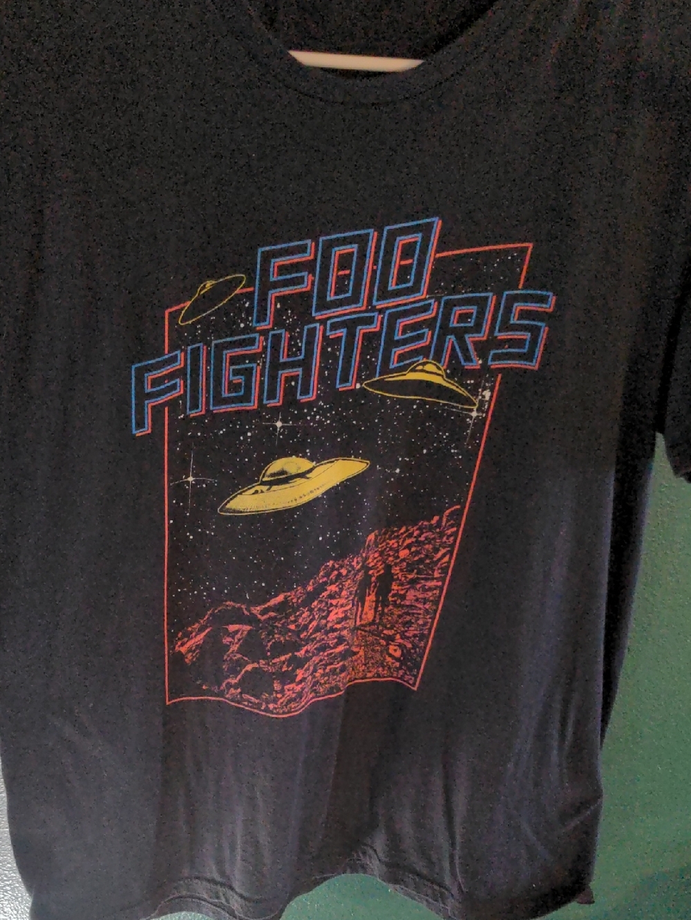 Foo Fighters T-Shirt Tee Mens Large Charcoal Gray